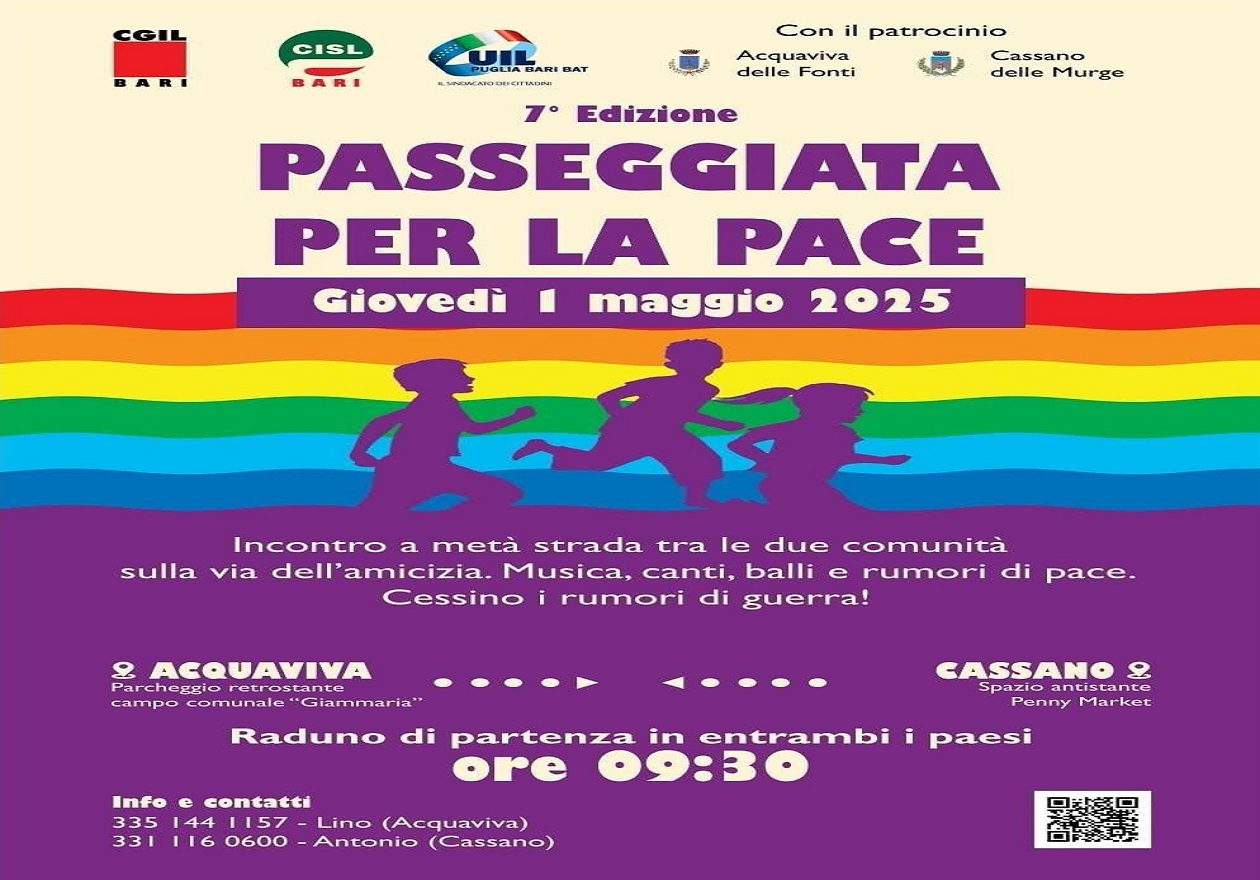 Passeggiata per la Pace 2025: Unisciti il 1° Maggio