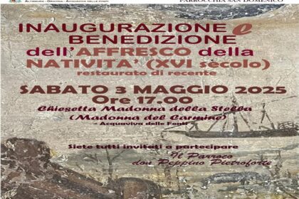 locandina Acquaviva: Inaugurazione Affresco XVI Secolo