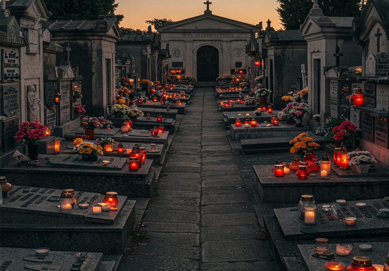 Cimitero di sera
