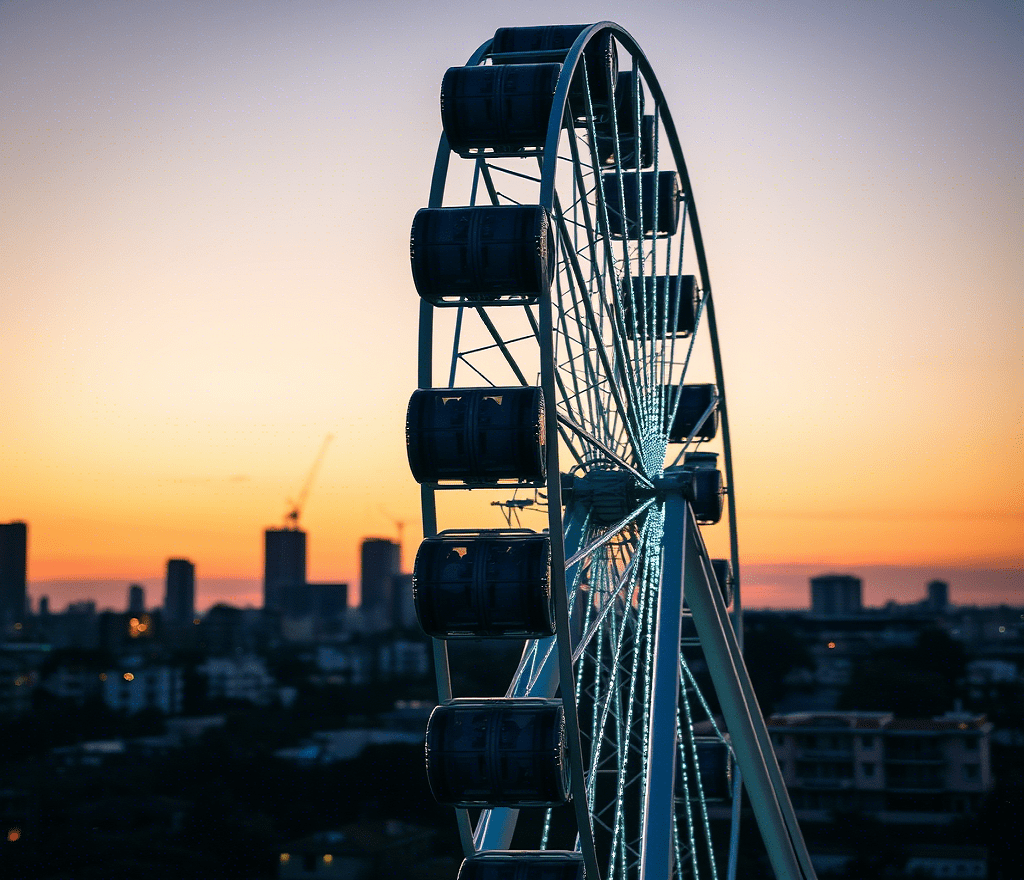 Ruota panoramica bloccata a Molfetta con intervento vigili del fuoco su banchina San Domenico