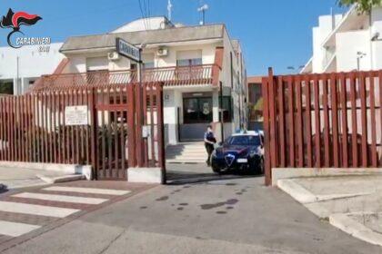 Arresto Sannicandro. stazione carabinieri