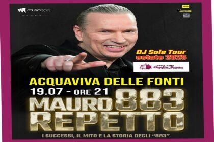 Mauro Repetto in concerto ad Acquaviva delle Fonti il 19 luglio 2025 per la Festa della Cipolla Rossa