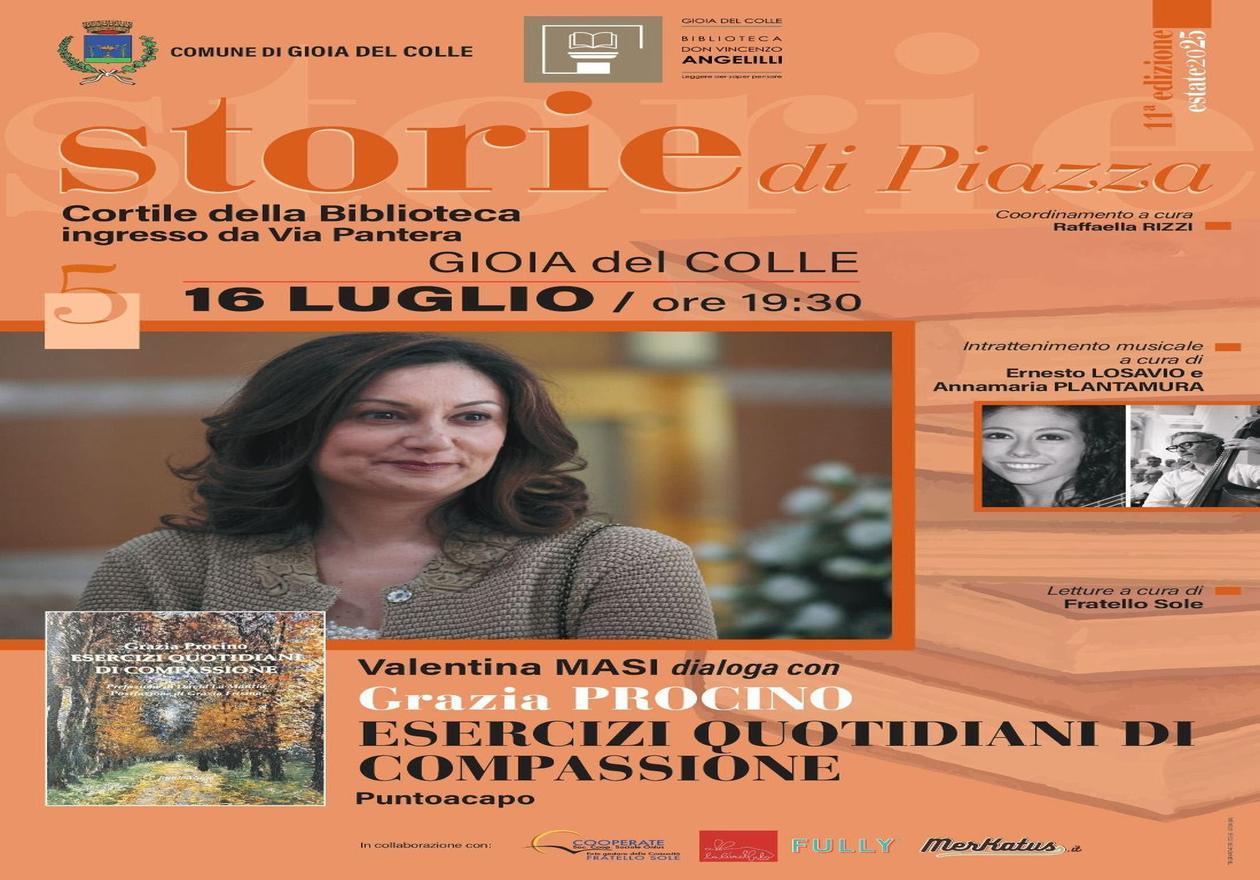 Eventi culturali in biblioteca a Gioia del Colle spazio all'aperto