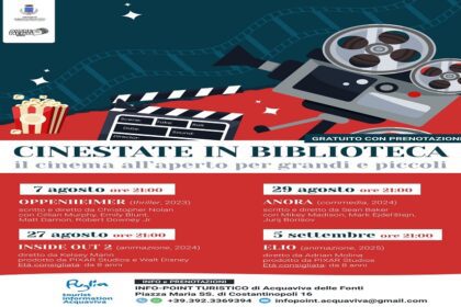Cinema in Biblioteca: 4 Imperdibili Occasioni Gratuite da Vivere 5 Cinema in biblioteca Acquaviva delle Fonti: rassegna gratuita