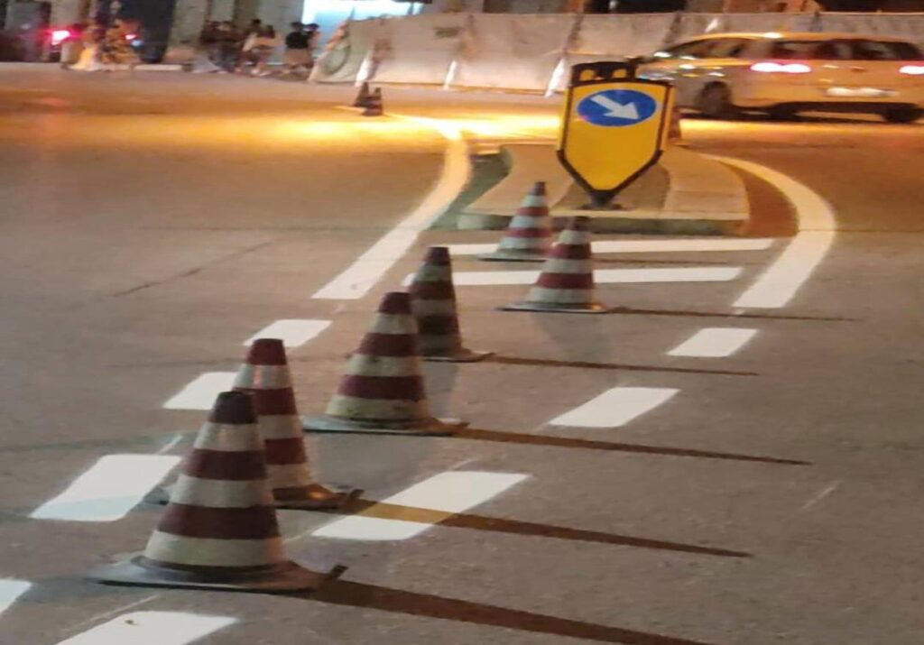 rifacimento della segnaletica orizzontale ad Acquaviva delle Fonti