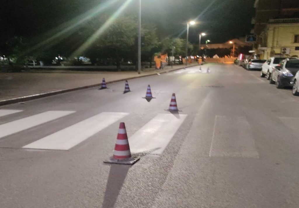 rifacimento della segnaletica orizzontale ad Acquaviva delle Fonti