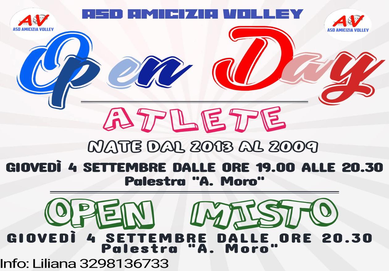 Open Day Amicizia Volley Acquaviva delle Fonti