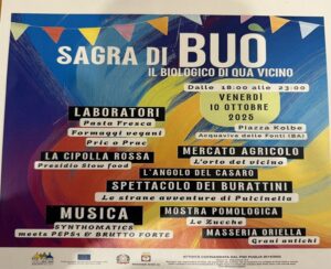 Sagra di Buò ad Acquaviva. Locandina