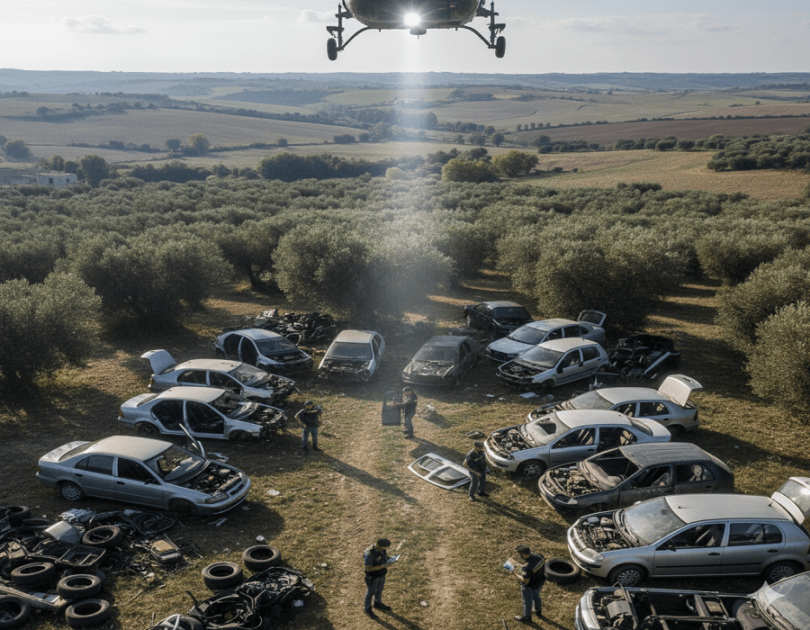 4 Auto Rubate in Puglia, Un Dura Sconfitta per la Criminalità!