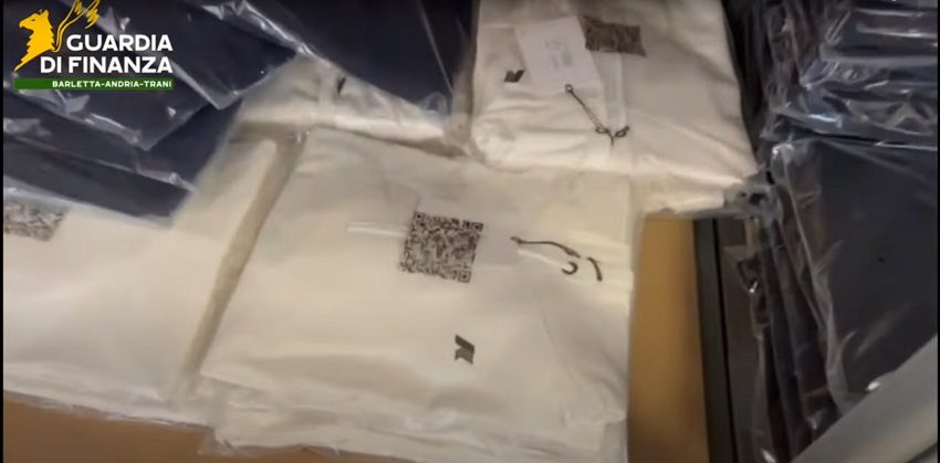 Contraffazione BAT: sequestrati 100.000 capi e 3 opifici dalla Guardia di Finanza