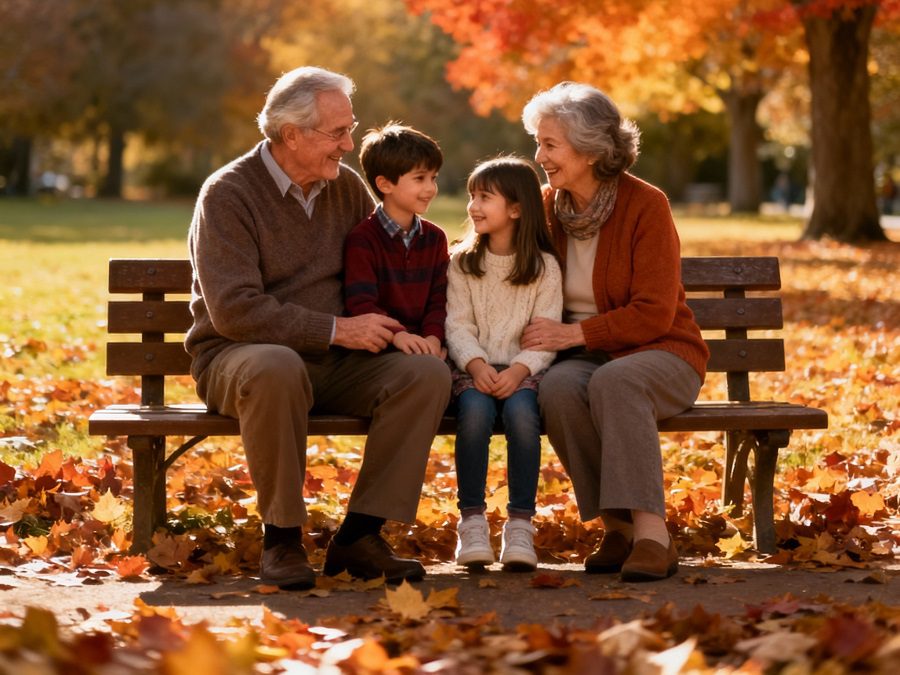 Nonni sorridenti che festeggiano la festa dei nonni 2025