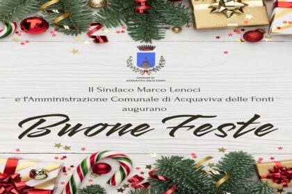 Auguri di Natale del Sindaco di Acquaviva delle Fonti
