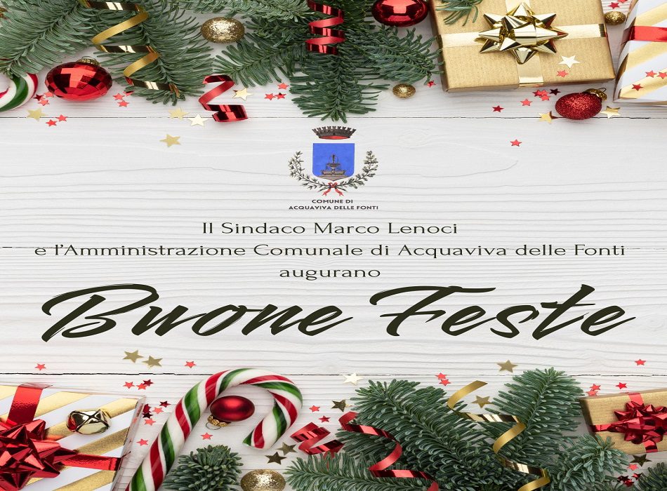 Auguri di Natale del Sindaco di Acquaviva delle Fonti