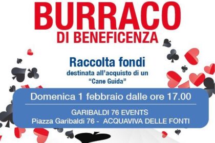 Burraco di beneficenza ad Acquaviva: la solidarietà dei Lions in campo per un cane guida