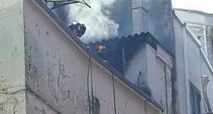 Intervento dei Vigili del Fuoco e Polizia Locale per l'incendio caldaia in via Sarra ad Acquaviva delle Fonti.