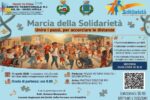 Locandina ufficiale della Marcia della Solidarietà 2026 a Grumo Appula con dettagli su orari e percorso.