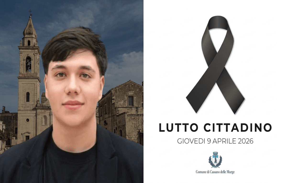 1 tragedia immane: Cassano piange Giuseppe Gaspare Castellaneta, il ventenne ucciso da una malattia rarissima