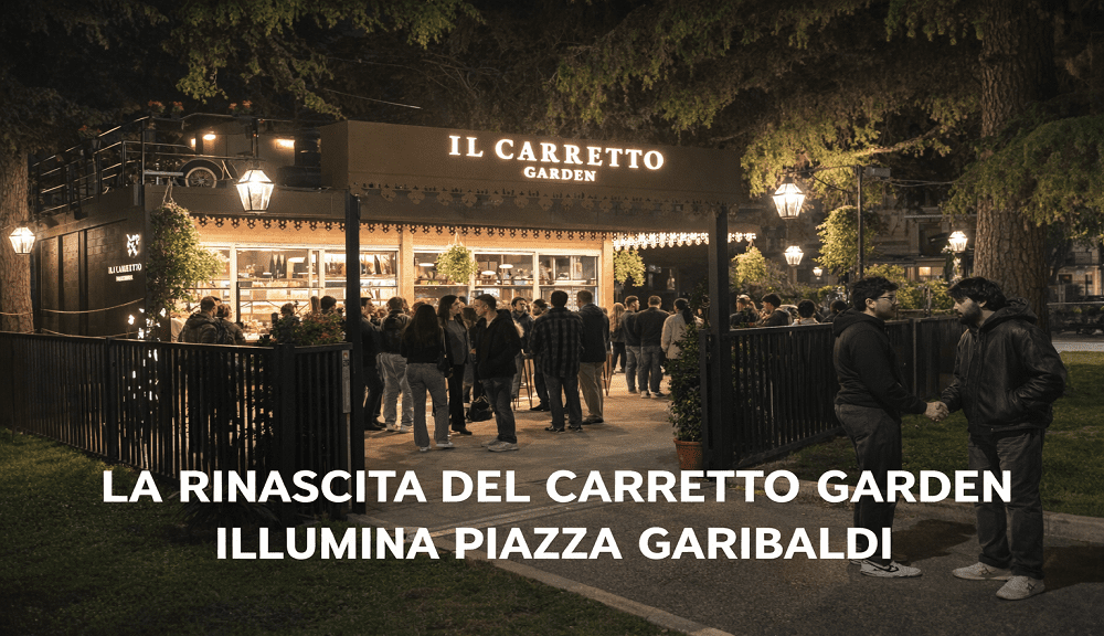 Inaugurazione del nuovo locale Carretto Garden in piazza Garibaldi ad Acquaviva delle Fonti con il sindaco Marco Lenoci e la famiglia Benemerito.