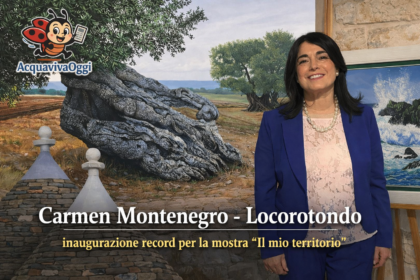 Carmen Montenegro - Locorotondo, inaugurazione record per la mostra “Il mio territorio”
