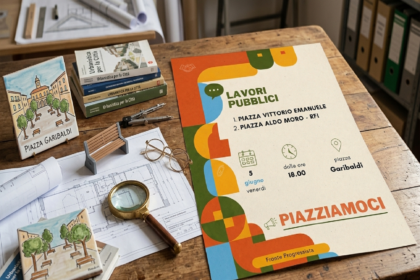 Evento Piazziamoci incentrato sui lavori pubblici ad Acquaviva delle Fonti in Piazza Garibaldi