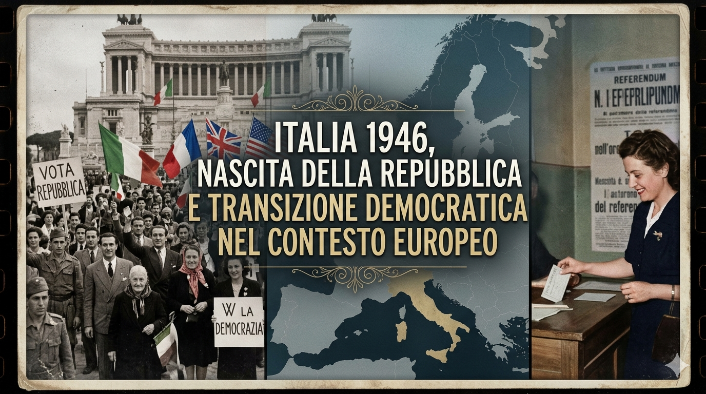 Italia 1946, nascita della Repubblica e transizione democratica nel contesto europeo