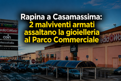 Rapina a Casamassima: 2 malviventi armati assaltano la gioielleria al Parco Commerciale