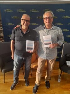 Presentazione del libro di Giuseppe Milella al Libro Possibile a Polignano a Mare con il critico Mimmo Morgese.