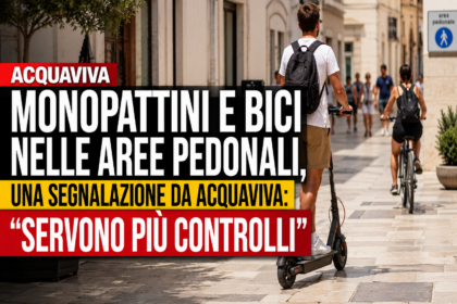 Monopattini e bici, la segnalazione di un residente