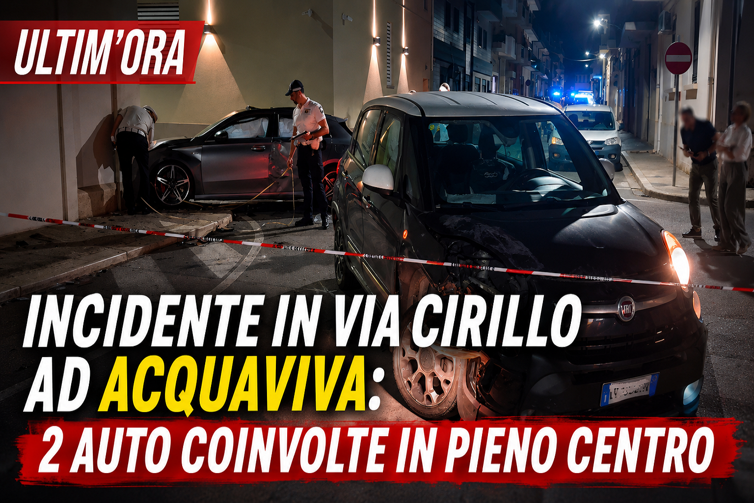 Incidente in via Cirillo ad Acquaviva
