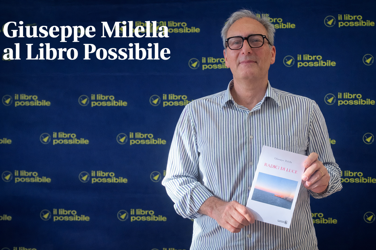 Presentazione del libro di Giuseppe Milella al Libro Possibile a Polignano a Mare con il critico Mimmo Morgese.