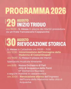 Festa Patronale Acquaviva 2026: programma e dirette 4 Festa Patronale Acquaviva 2026