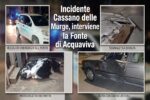 Incidente Cassano delle Murge, interviene la Fonte di Acquaviva 17 Incidente Cassano delle Murge, mezzi coinvolti e intervento vigilanza La Fonte