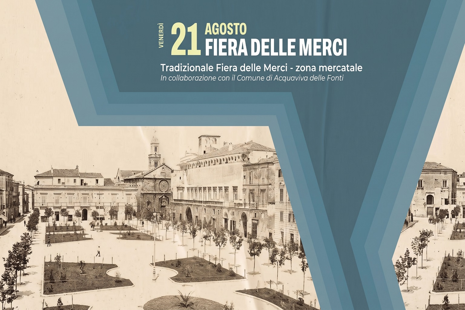 Fiera delle Merci ad Acquaviva – 21 agosto 3 Locandina Fiera delle Merci ad Acquaviva delle Fonti 21 agosto 2026