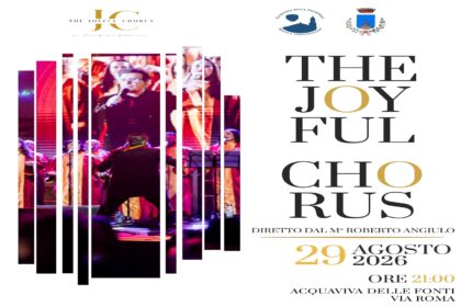 The Joyful Chorus in concerto gospel ad Acquaviva delle Fonti, diretto dal maestro Roberto Angiulo