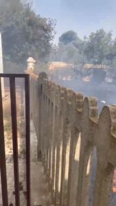Incendio vicino alla stazione di Acquaviva delle Fonti 11 Incendio vicino alla stazione di Acquaviva delle Fonti nel primo pomeriggio