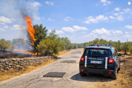 Incendio sulla SP20 ad Acquaviva delle Fonti 5 Incendio sulla SP20 ad Acquaviva delle Fonti