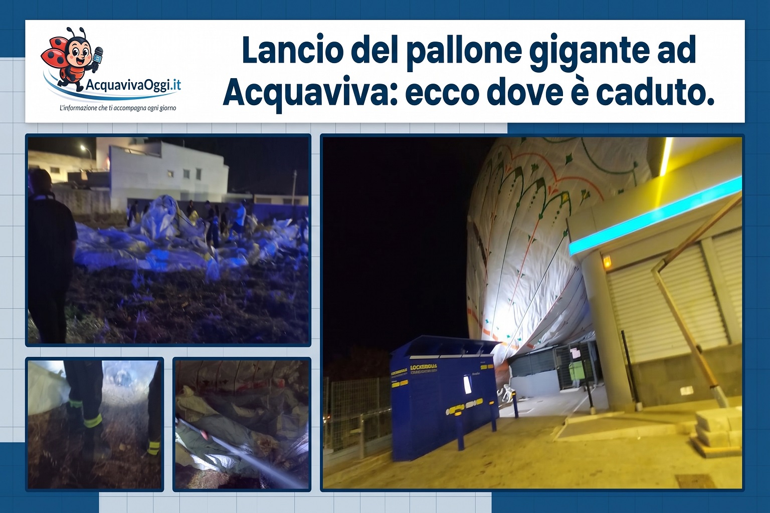 Lancio del pallone gigante ad Acquaviva: scopri dove è caduto